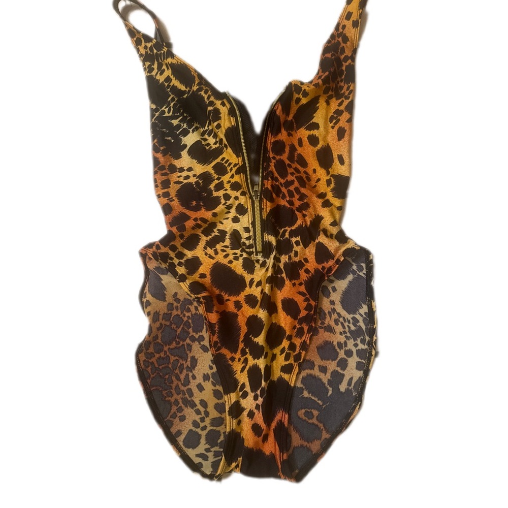Vintage Leopard Print Swimsuit